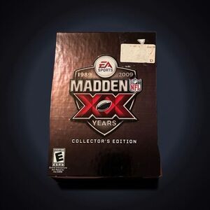 2009 EA Sports Madden XX (20 Year) Football Video Game Colector’s Edition